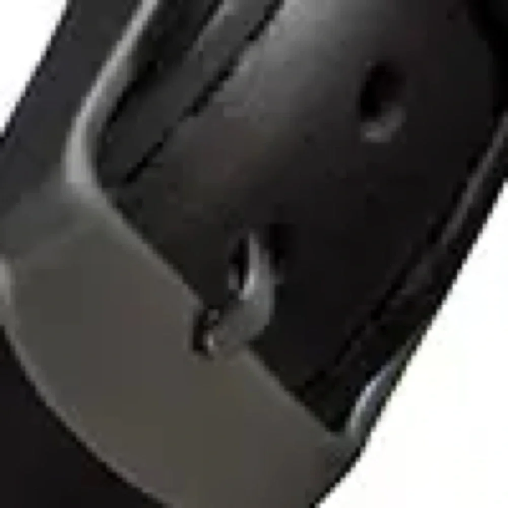 Classic Black Leather watchbands with Silver Buckle